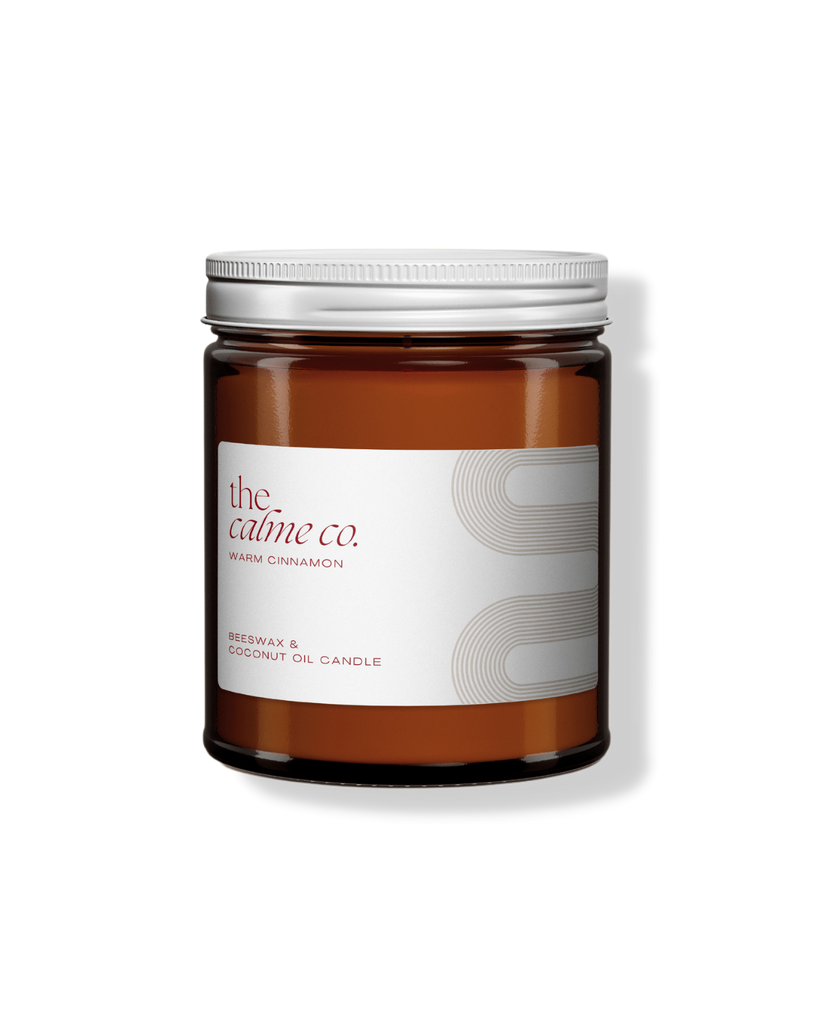 Warm Cinnamon Beeswax Candle by The Calme Co.
